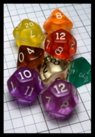 Dice : Dice - DM Collection - Chessex Transparent Group - Ebay Sept 2015